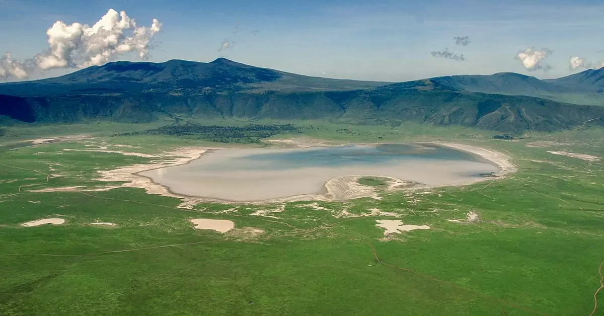 view of the ngorongoro crater