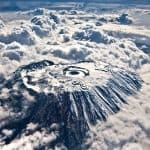 summit of kilimanjaro from above