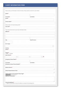 client form