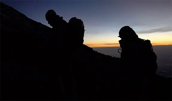 summit night kilimanjaro